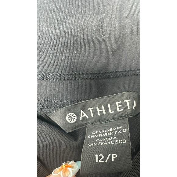 Athleta Black Workout Athleisure Trekkie North High Rise Jogger Pant 12 Petite - Picture 3 of 14